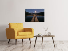 Laden Sie das Bild in den Galerie-Viewer, Leinwandbild Allein bei Vollmond