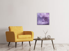 Laden Sie das Bild in den Galerie-Viewer, Leinwandbild Aquarell in lila
