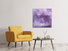 Laden Sie das Bild in den Galerie-Viewer, Leinwandbild Aquarell in lila