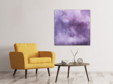 Laden Sie das Bild in den Galerie-Viewer, Leinwandbild Aquarell in lila