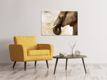 Laden Sie das Bild in den Galerie-Viewer, Leinwandbild Portrait eines Elefant