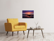 Laden Sie das Bild in den Galerie-Viewer, Leinwandbild Farbenprächtiger Sonnenuntergang
