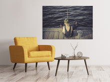 Laden Sie das Bild in den Galerie-Viewer, Leinwandbild Ein kleiner Fischer