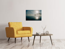 Laden Sie das Bild in den Galerie-Viewer, Leinwandbild Fischer im Sonnenaufgang