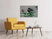 Laden Sie das Bild in den Galerie-Viewer, Leinwandbild Graffiti Gasmaske
