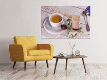 Laden Sie das Bild in den Galerie-Viewer, Leinwandbild Lieblingsgetränk Kaffee