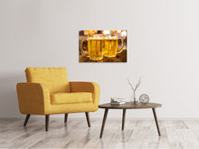 Laden Sie das Bild in den Galerie-Viewer, Leinwandbild 2 Biergläser