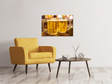 Laden Sie das Bild in den Galerie-Viewer, Leinwandbild 2 Biergläser