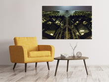 Laden Sie das Bild in den Galerie-Viewer, Leinwandbild Imposante Architektur in der Nacht