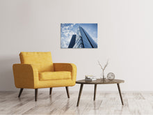 Laden Sie das Bild in den Galerie-Viewer, Leinwandbild Glas Gebäude