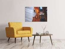 Laden Sie das Bild in den Galerie-Viewer, Leinwandbild Close up Violine