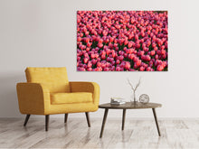 Laden Sie das Bild in den Galerie-Viewer, Leinwandbild Üppiges Tulpenfeld