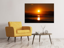 Laden Sie das Bild in den Galerie-Viewer, Leinwandbild Traumhafter Sonnenuntergang am Strand
