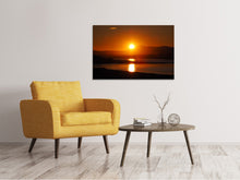 Laden Sie das Bild in den Galerie-Viewer, Leinwandbild Traumhafter Sonnenuntergang am Strand