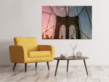 Laden Sie das Bild in den Galerie-Viewer, Leinwandbild Brooklyn Bridge Close up