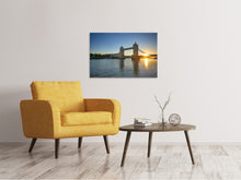 Laden Sie das Bild in den Galerie-Viewer, Leinwandbild Tower Bridge im Sonnenuntergang