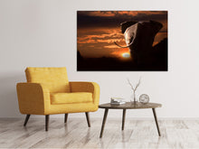 Laden Sie das Bild in den Galerie-Viewer, Leinwandbild Dem Sonnenuntergang entgegen