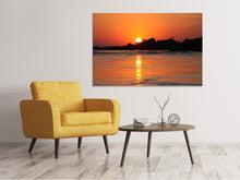 Laden Sie das Bild in den Galerie-Viewer, Leinwandbild Der glühende Sonnenuntergang