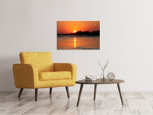Laden Sie das Bild in den Galerie-Viewer, Leinwandbild Der glühende Sonnenuntergang