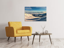 Laden Sie das Bild in den Galerie-Viewer, Leinwandbild Über den Wolken im Schnee