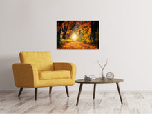 Laden Sie das Bild in den Galerie-Viewer, Leinwandbild Wald Spaziergang