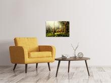 Laden Sie das Bild in den Galerie-Viewer, Leinwandbild Achtung Hirsch