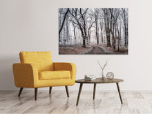Laden Sie das Bild in den Galerie-Viewer, Leinwandbild Winterlicher Wald