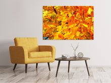 Laden Sie das Bild in den Galerie-Viewer, Leinwandbild Herbst Blätter