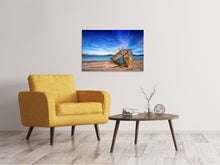 Laden Sie das Bild in den Galerie-Viewer, Leinwandbild Gestrandetes Boot