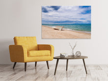 Laden Sie das Bild in den Galerie-Viewer, Leinwandbild Strand Parkplatz