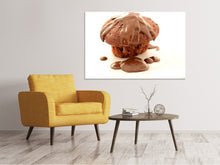 Laden Sie das Bild in den Galerie-Viewer, Leinwandbild Muffin mit Schokolade
