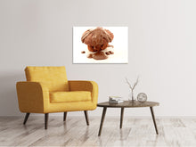 Laden Sie das Bild in den Galerie-Viewer, Leinwandbild Muffin mit Schokolade