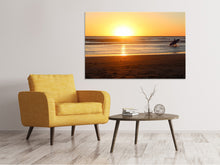 Laden Sie das Bild in den Galerie-Viewer, Leinwandbild Der einsame Surfer
