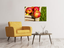 Laden Sie das Bild in den Galerie-Viewer, Leinwandbild Kiste mit Äpfeln