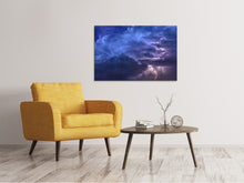 Laden Sie das Bild in den Galerie-Viewer, Leinwandbild Blitze im Himmel