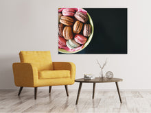 Laden Sie das Bild in den Galerie-Viewer, Leinwandbild Eine Schale Makronen