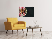 Laden Sie das Bild in den Galerie-Viewer, Leinwandbild Eine Schale Makronen