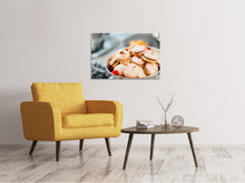 Laden Sie das Bild in den Galerie-Viewer, Leinwandbild Eine Schale Macarons