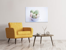 Laden Sie das Bild in den Galerie-Viewer, Leinwandbild Makronen in pastell