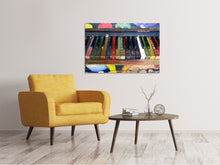 Laden Sie das Bild in den Galerie-Viewer, Leinwandbild Buntes Klavier