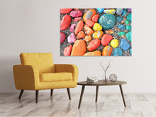 Laden Sie das Bild in den Galerie-Viewer, Leinwandbild Bunte Steine