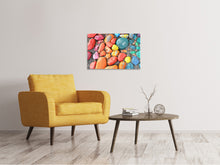 Laden Sie das Bild in den Galerie-Viewer, Leinwandbild Bunte Steine