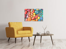 Laden Sie das Bild in den Galerie-Viewer, Leinwandbild Bunte Steine