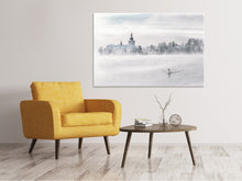 Laden Sie das Bild in den Galerie-Viewer, Leinwandbild Gmunden Schloss Ort