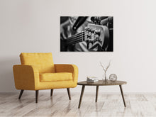 Laden Sie das Bild in den Galerie-Viewer, Leinwandbild Close up Gitarrenspieler