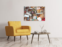 Laden Sie das Bild in den Galerie-Viewer, Leinwandbild Kreativer Coffee shop