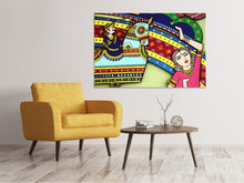 Laden Sie das Bild in den Galerie-Viewer, Leinwandbild Indische Kunst