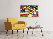 Laden Sie das Bild in den Galerie-Viewer, Leinwandbild Indische Kunst