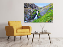Laden Sie das Bild in den Galerie-Viewer, Leinwandbild Bergfluss