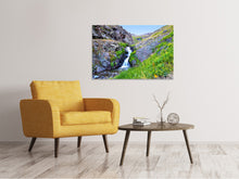 Laden Sie das Bild in den Galerie-Viewer, Leinwandbild Bergfluss